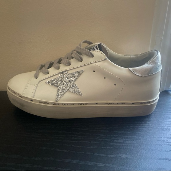 Golden Goose Women´s Shoes Histar Sneaker LeatherWhite Shiny,All Products : American Fashion Style Bags On Sale